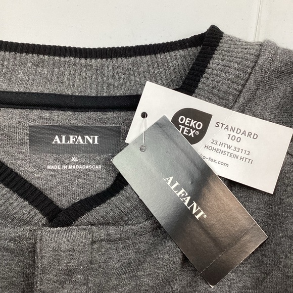 Alfani Gray Quarter Snap Pullover Henley Long Sleeve Top NEW! - Picture 5 of 10